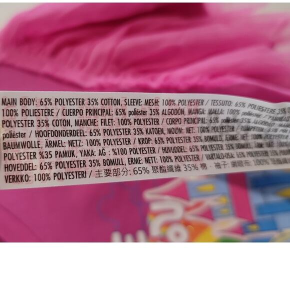 Disney Princess Graphic Print Mesh Tulle Short Sleeve Pink Tee Girls 9/10 NEW - Picture 5 of 11